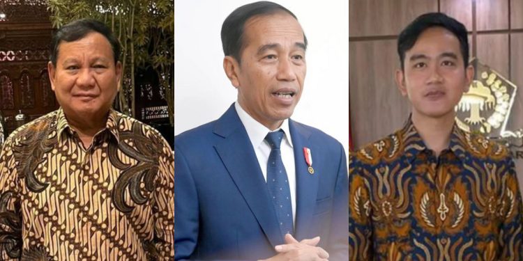 Prabowo Subianto, Joko Widodo, dan Gibran Rakabuming Raka (sumber: Instagram @prabowo, @jokowi, dan @gibran.rakabuming_)