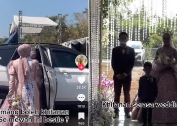 Tangkapan layar acara khitanan serasa pernikahan (dok. Tiktok @nafismanagement)