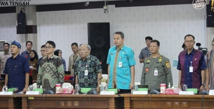 Pertemuan Komisi II DPR RI dengan KPU Provinsi Jateng yang digelar di Kantor KPU Jateng, Selasa (21/11/2023). (Dok KPU)