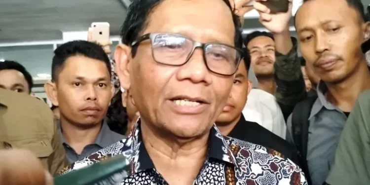 Mahfud MD cawapres pasangan Ganjar Pranowo saat ditemui awak media beberapa waktu lalu. (Dok TPN Ganjar - Mahfud)