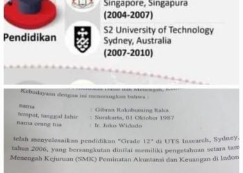Cawapres Gibran Rakabuming Raka dituduh menggunakan ijazah palsu S1 (dok. Twitter @Paltiwest)