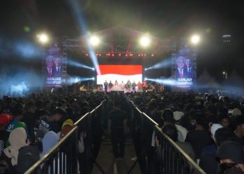 Kemeriahan Pesta Rakyat Ganjar #14 di Stadion Ranggajati Kabupaten Cirebon, beberapa waktu lalu. (Dok Relawan Ganjar)