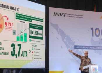 Ganjar Pranowo saat menghadiri Gelaran acara Indef beberapa waktu lalu. (Dok Tim Ganjar)