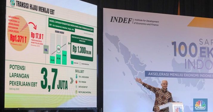 Ganjar Pranowo saat menghadiri Gelaran acara Indef beberapa waktu lalu. (Dok Tim Ganjar)