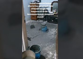 Tanggapan layar video viral sebuah kamar mengeluarkan semburan lumpur. (dok. Panduga)