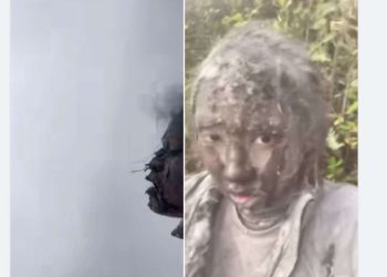 Tangkapan layar wajah pendaki yang meminta tolong ke ibunya.(dok. Panduga)