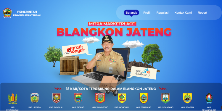 Aplikasi Blangkon Jateng memudahkan pelaku UMKM untuk memasarkan produknya. (dok. Panduga)