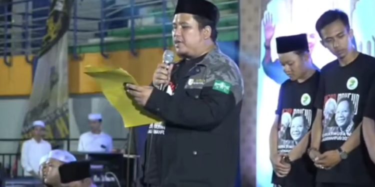 Generasi Muda NU mendeklarasikan diri mendukung Ganjar-Mahfud di Pilpres 2024. (dok. Twitter @Generasi_MudaNU)