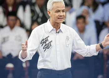 Ganjar Pranowo saat mengikuti debat capres beberapa waktu lalu. (dok. istimewa)