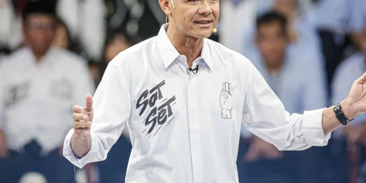 Ganjar Pranowo saat mengikuti debat capres beberapa waktu lalu. (dok. istimewa)