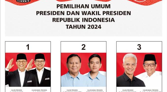 Paslon capres-cawapres di Pilpres 2024. (dok. Istimewa)