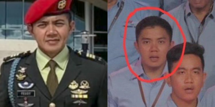 Mayor Teddy Indra Wijaya disorot netizen karena tidak netral sebagai TNI aktif di acara debat capres. (dok. istimewa)