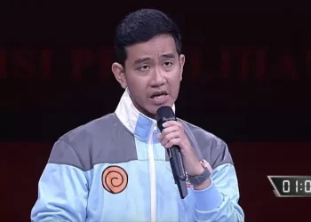 Gibran Rakabuming Raka saat debat cawapres, Minggu (21/1/2024).(dok. Youtube KPU RI)