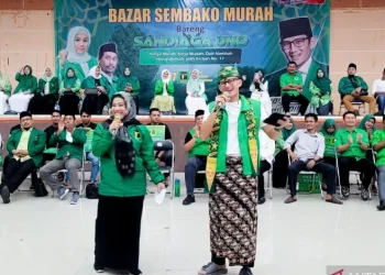Sandiaga Uno saat mengisi kegiatan di Jatim. (dok. istimewa)