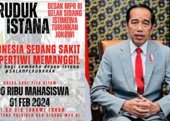 Gerakan geruduk Istana Presiden dari aliansi mahasiswa Indonesia (dok. istimewa)