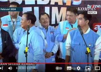 Prabowo Subianto menolak tanya jawab dengan para awak media setelah debat kelima Pilpres 2024 yang digelar Komisi Pemilihan Umum (KPU) digelar di JCC, Senayan, Jakarta, Minggu (4/2/2024) malam.