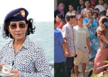 Susi Pudjiastuti menyoroti video viral wanita diikat di tiang (dok. istimewa)