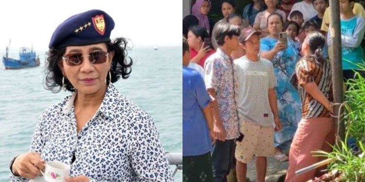 Susi Pudjiastuti menyoroti video viral wanita diikat di tiang (dok. istimewa)