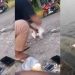 Tangkapan layar video viral seorang pria tega siksa seekor kucing. (dok. istimewa)