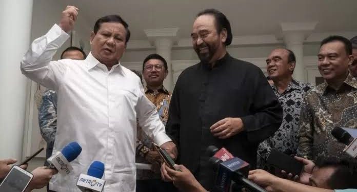 Surya Paloh dan Prabowo Subianto. (dok. istimewa)