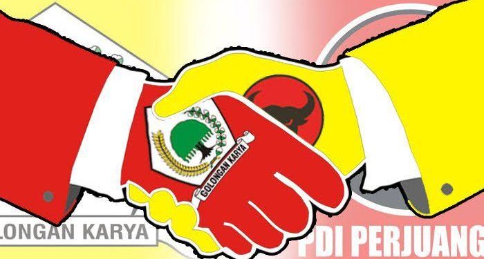 Ilustrasi Golkar dan PDIP (dok. Istimewa)