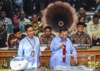 Prabowo Subianto dan Gibran Rakabuming Raka. (dok. Antara Foto)