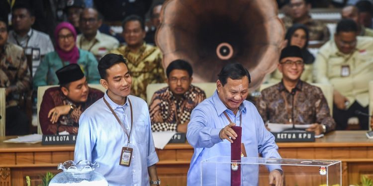 Prabowo Subianto dan Gibran Rakabuming Raka. (dok. Antara Foto)