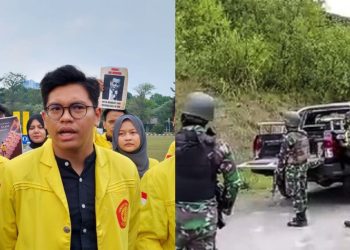 BEM UI Vs TNI di Papua (dok. istimewa)