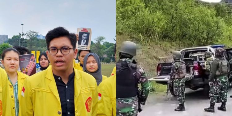 BEM UI Vs TNI di Papua (dok. istimewa)