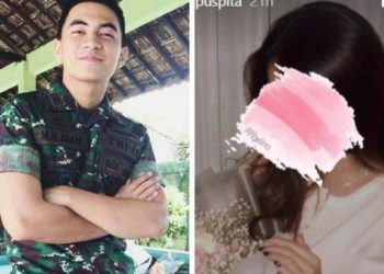 Lettu CKM Drg Malik Hanro Agam alias Lettu Agam dan Bianca Allysa (dok. istimewa)