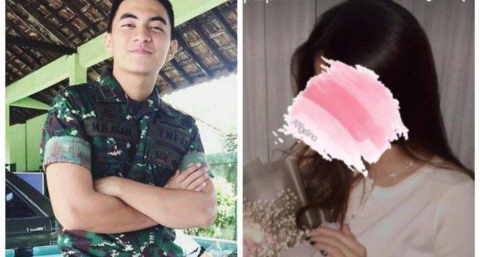 Lettu CKM Drg Malik Hanro Agam alias Lettu Agam dan Bianca Allysa (dok. istimewa)