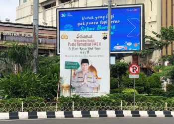 Baliho Kapolda Jawa Tengah Irjen Ahmad Luthfi di Simpanglima Semarang (dok. Panduga)