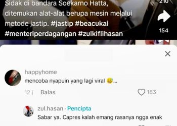 komentar Zulhas ke netizen di konten Tiktok miliknya (dok. istimewa)