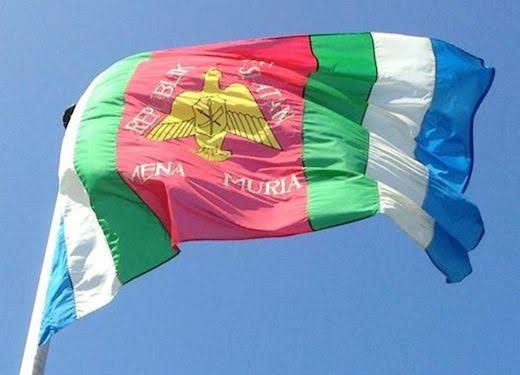 Bendera organisasi terlarang Republik Maluku Selatan (RMS). (dok. istimewa)