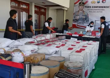 Polda Jatim grebek rumah pabrik Narkoba di Surabaya (dok. istimewa)