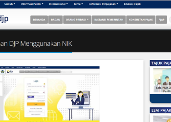 Ilustrasi mengakses layanan pajak menggunakan NIK (dok. istimewa)