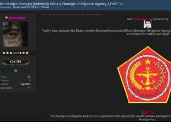 Server Badan Intelijen Strategis turut terkena serangan ransomware (dok. istimewa)