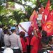 Aksi massa PMKRI saat Hari Buruh di Jakarta beberapa waktu lalu. (dok. istimewa)