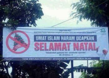 Larangan pengucapan natal terhadap umat Kristiani (dok. istimewa)