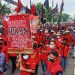 Demo buruh di Jakarta tolak pemberlakuan UU Tapera dan UU Cipta Kerja (dok. istimewa)
