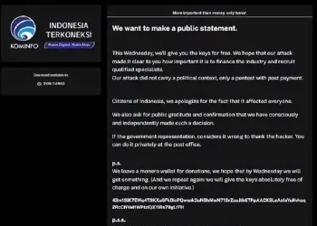 Ilustrasi peretasan Pusat Data Nasoinal Kominfo (dok. istimewa)
