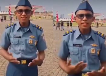Jefri Ga Koro, TNI AL gadungan hadiri gladi bersih HUT TNI di Monas (dok. istimewa)