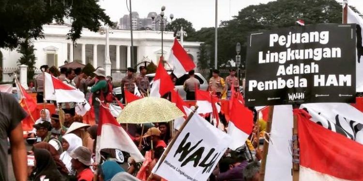 Pejuang lingkungan tak dapat dijerat hukum (dok. Walhi)
