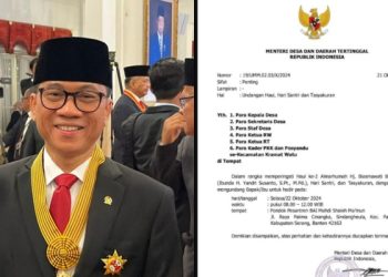 Menteri Desa dan Pembangunan Daerah Tertinggal, Yandri Susanto (dok. istimewa)