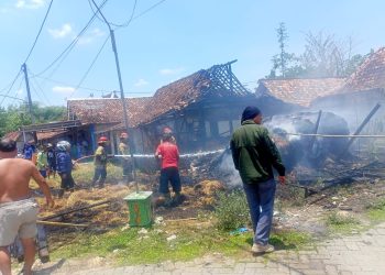 Rumah Warga Blora Hangus Terbakar Berawal dari Jerami Kena Knalpot Motor