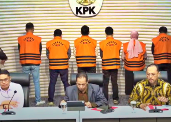 KPK amankan 17 orang terkait kasus korupsi di Pemprov Kalsel (dok. Humas KPK)