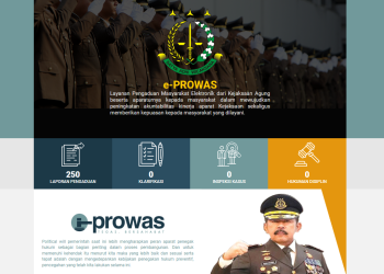 Tampilan website e-Prowas milik Kejaksaan Agung (dok. istimewa)