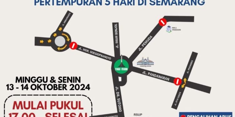 Kawasan Tugu Muda Semarang Ditutup, Ada Peringatan Pertempuran Lima Hari