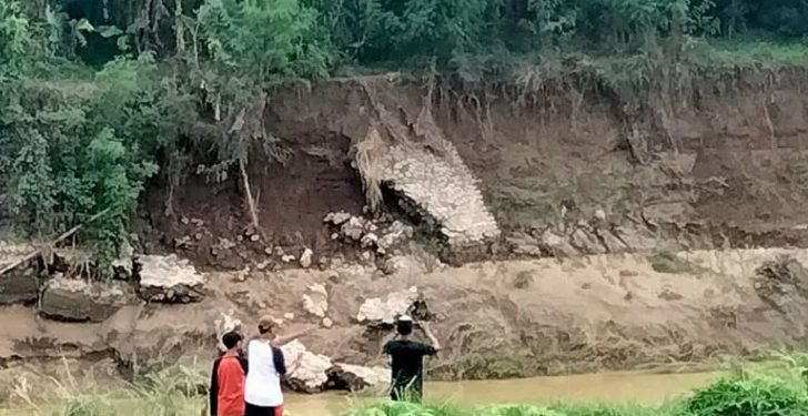 Talut Sungai Bodri Ambrol 40 Meter, Warga Desa Kebonharjo Kendal Terancam