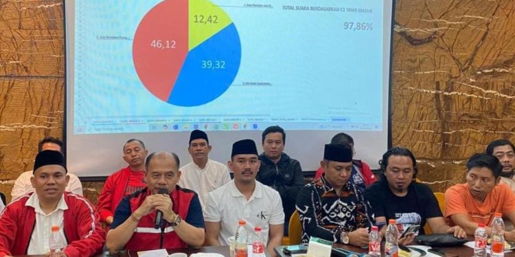 DPC PDI Perjuangan Kabupaten Bekasi klaim kemenangan paslon Ade Kuswara Kunang dan Asep Surya Atmaja (dok. DPC PDI Perjuangan Kabupaten Bekasi)